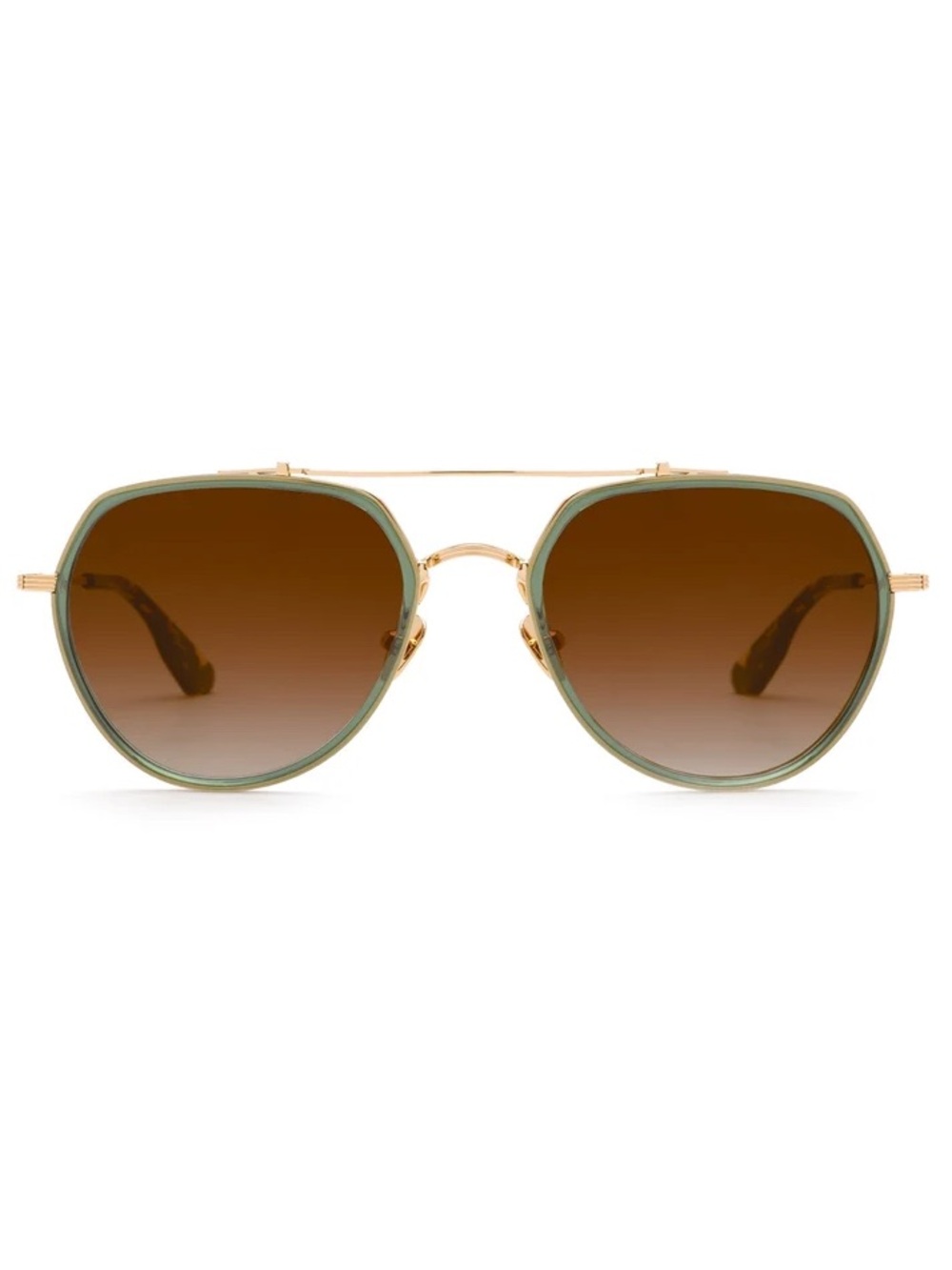 KREWE BAKER | 18K TITANIUM + BOTTLE GREEN + ZULU Sunglasses